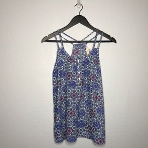 Hippie Rose Floral Tank Top S